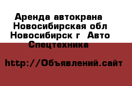 Аренда автокрана. - Новосибирская обл., Новосибирск г. Авто » Спецтехника   